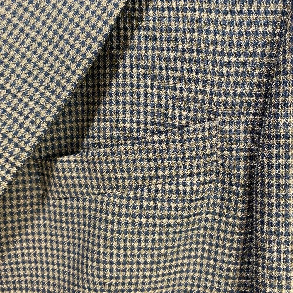 Vintage Marshall Fields 100% Wool Sport Coat Men‎ 40R Brown Herringbone 3 Button